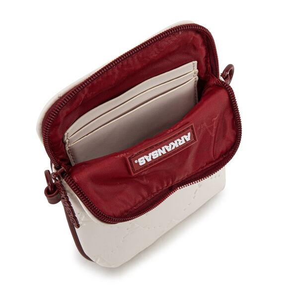 University of Arkansas Razorbacks Crossbody Bag & Charm/Keychain *Brand NWT - Picture 3 of 8